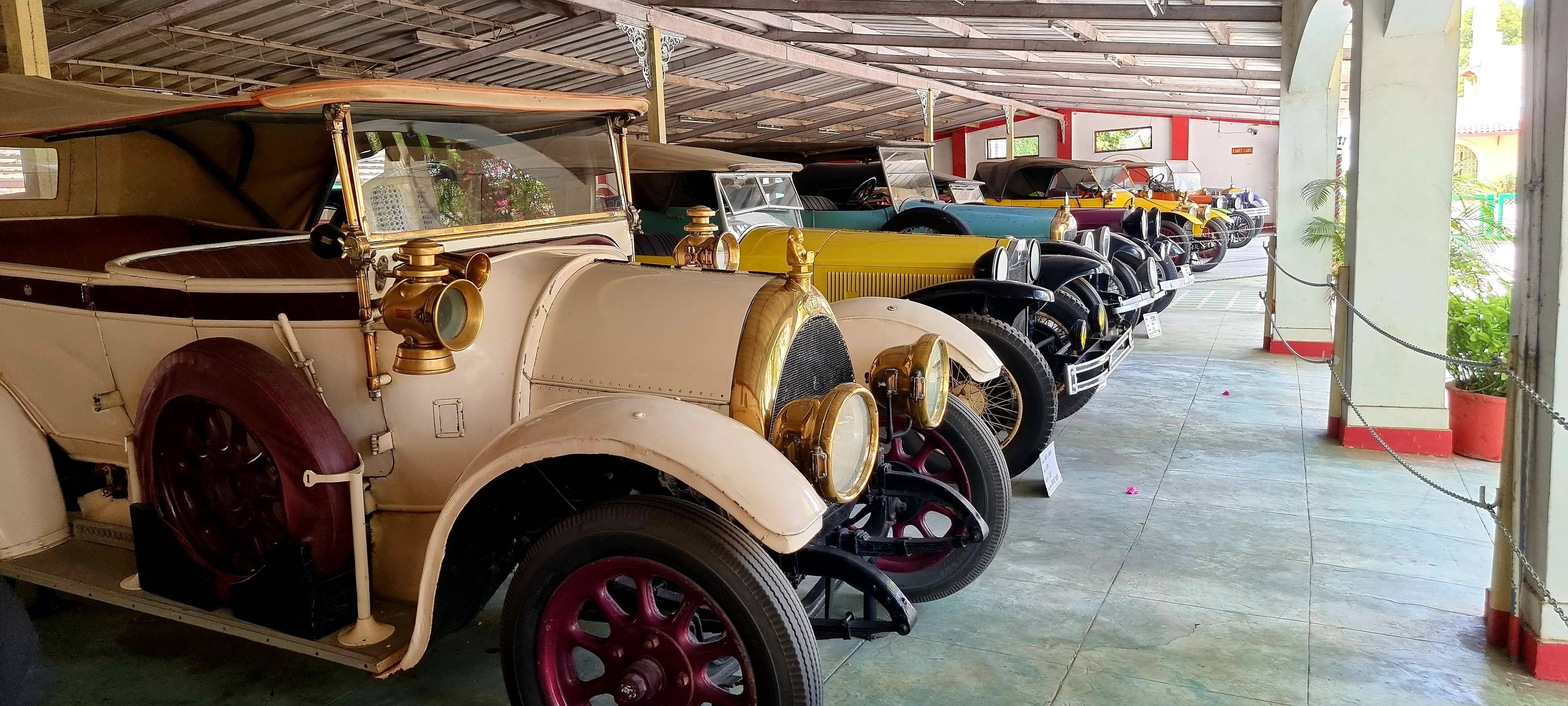 Vintage cars at Auto World Museum Ahmedabad